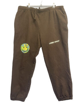 Lonely Ghost Brown Sweatpants Joggers Large